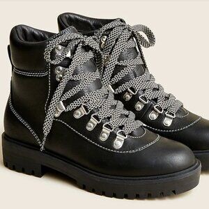 J. Crew Lightweight Leather Nordic Boots (Size 9)